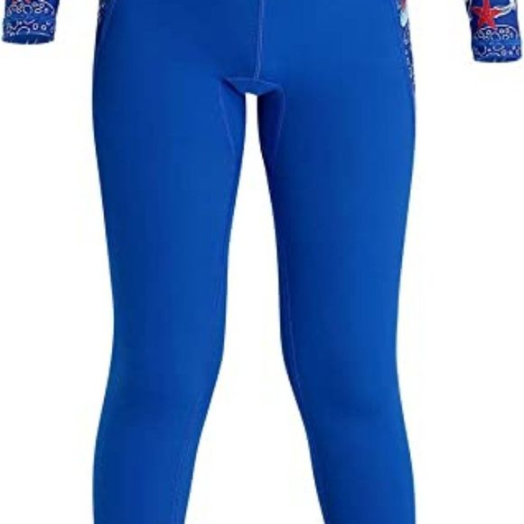 DIVE & SAIL Kids One Piece Long/Short Sleeve Swimsuit Sun Protection Sunsuit - Picture 2 of 9